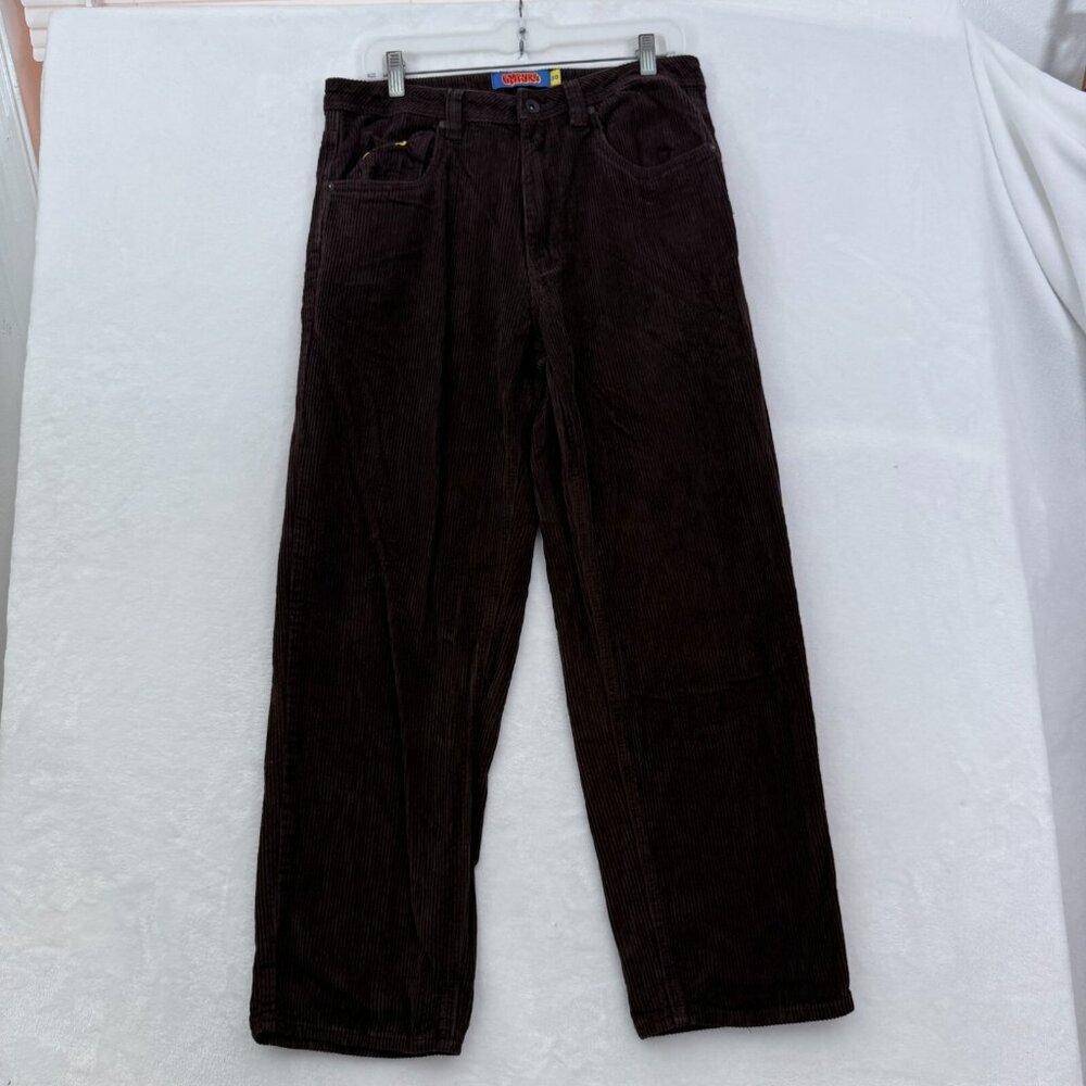 Empyre Corudroy Pants Mens 30 (32x27) Brown Baggy Relaxed Fit Skate Y2K